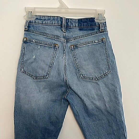 ABERCROMBIE FITCH A&F Skinny High Rise Medium Wash Ripped Rips 24 00 CURVE LOVE - Picture 11 of 12